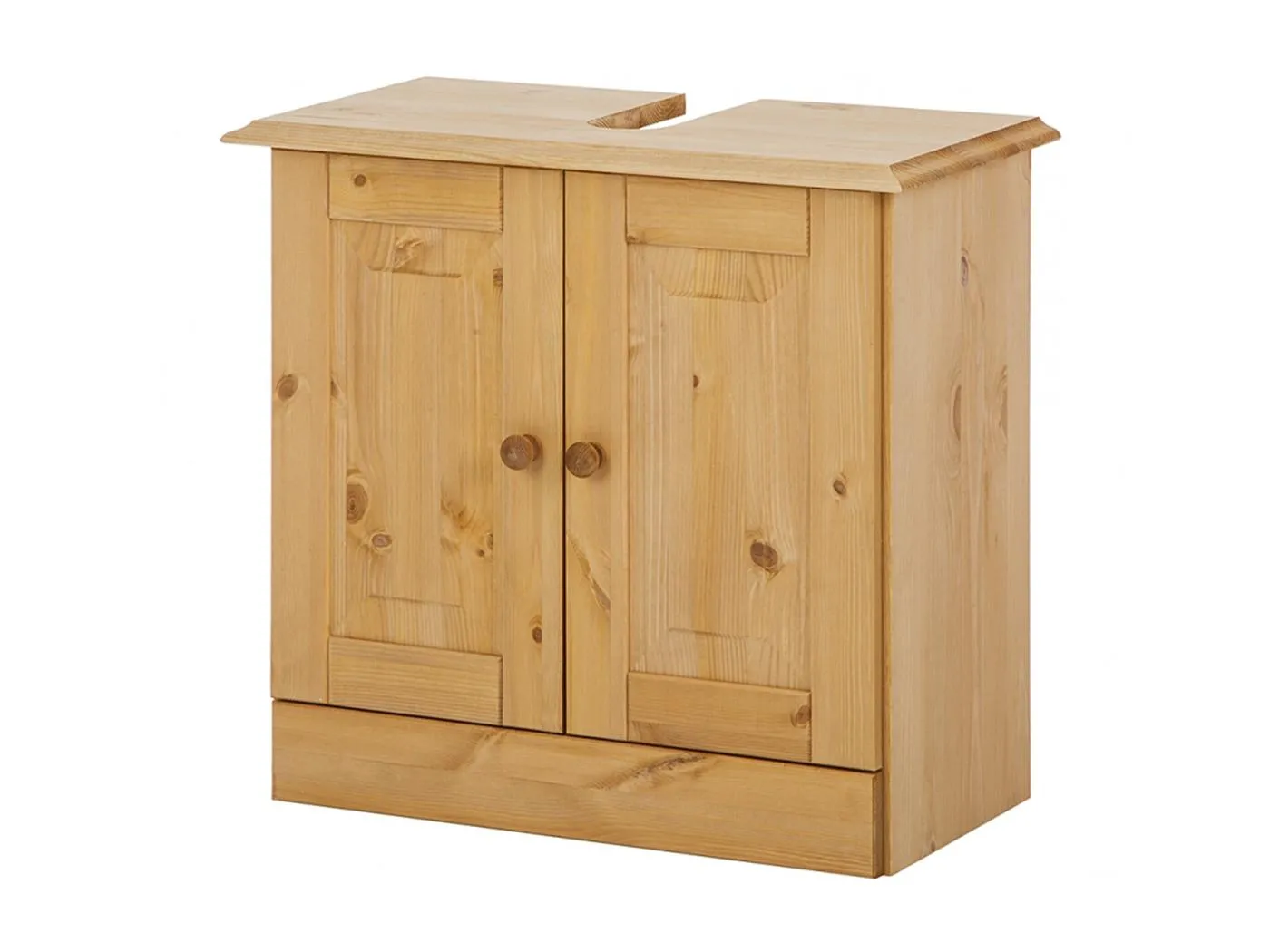 Cornelia | Waschbeckenschrank für Badezimmer mit 2 Türen in Kiefer