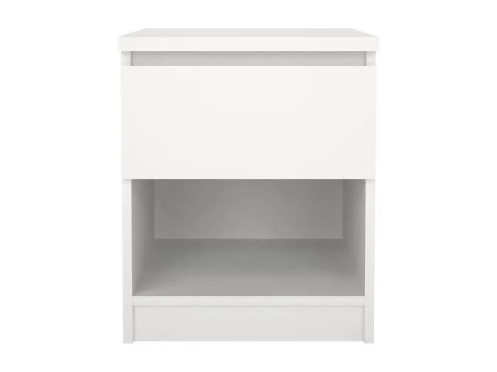 Naia Nachttisch 1 Schublade, 1 Ablage weiß.