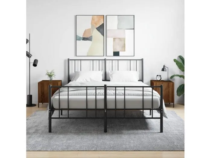 2er-Set Nachttische Nachtschrank Braun Eichen-Optik 40x40x50 cm Holzwerkstoff -RN87572