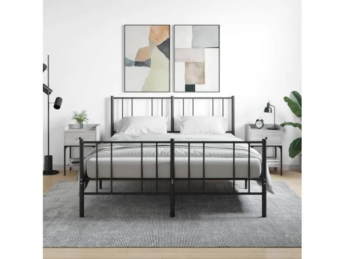 2er-Set Nachttische Nachtschrank Grau Sonoma 40,5x31x60 cm Holzwerkstoff -RN36350