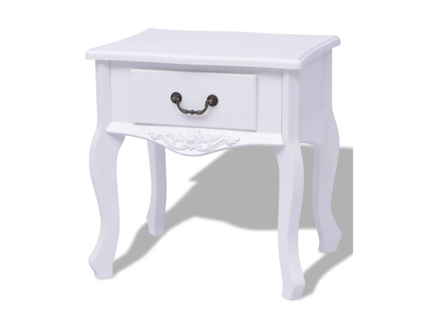 Nachttisch Nachtschrank Weiß MDF -RN28846