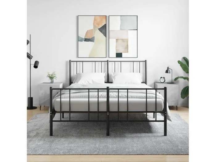 2er-Set Nachttische Nachtschrank Betongrau 40x40x50 cm Holzwerkstoff -RN86176