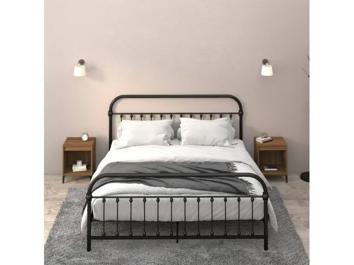 2er-Set Nachttische Nachtschrank Braun Eichen-Optik 40x35x50 cm -RN42226