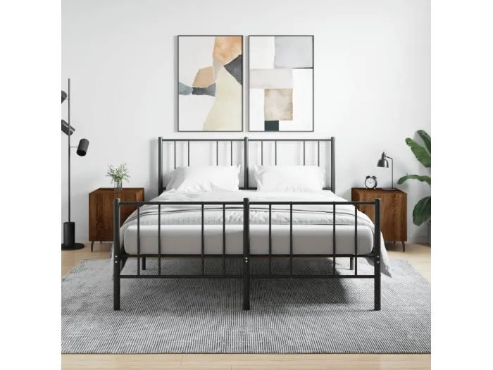 2er-Set Nachttische Nachtschrank Braun Eichen-Optik 40x40x50 cm Holzwerkstoff -RN98801