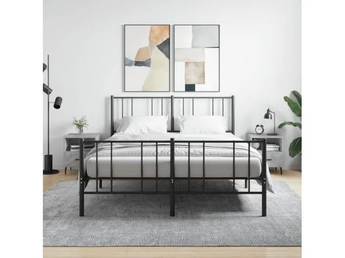 2er-Set Nachttische Nachtschrank Betongrau 40x35x47,5 cm Holzwerkstoff -RN15920