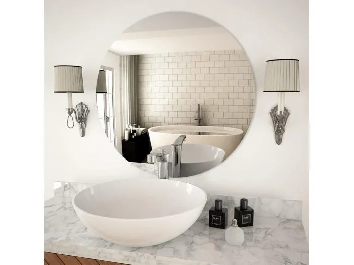 Wandspiegel 70 cm Rund Glas