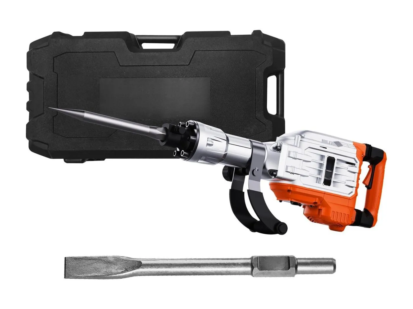 Abbruchhammer SucceBuy 3500 W Elektrischer Abbruchhammer, Betonbrecher mit 2 Meißeln