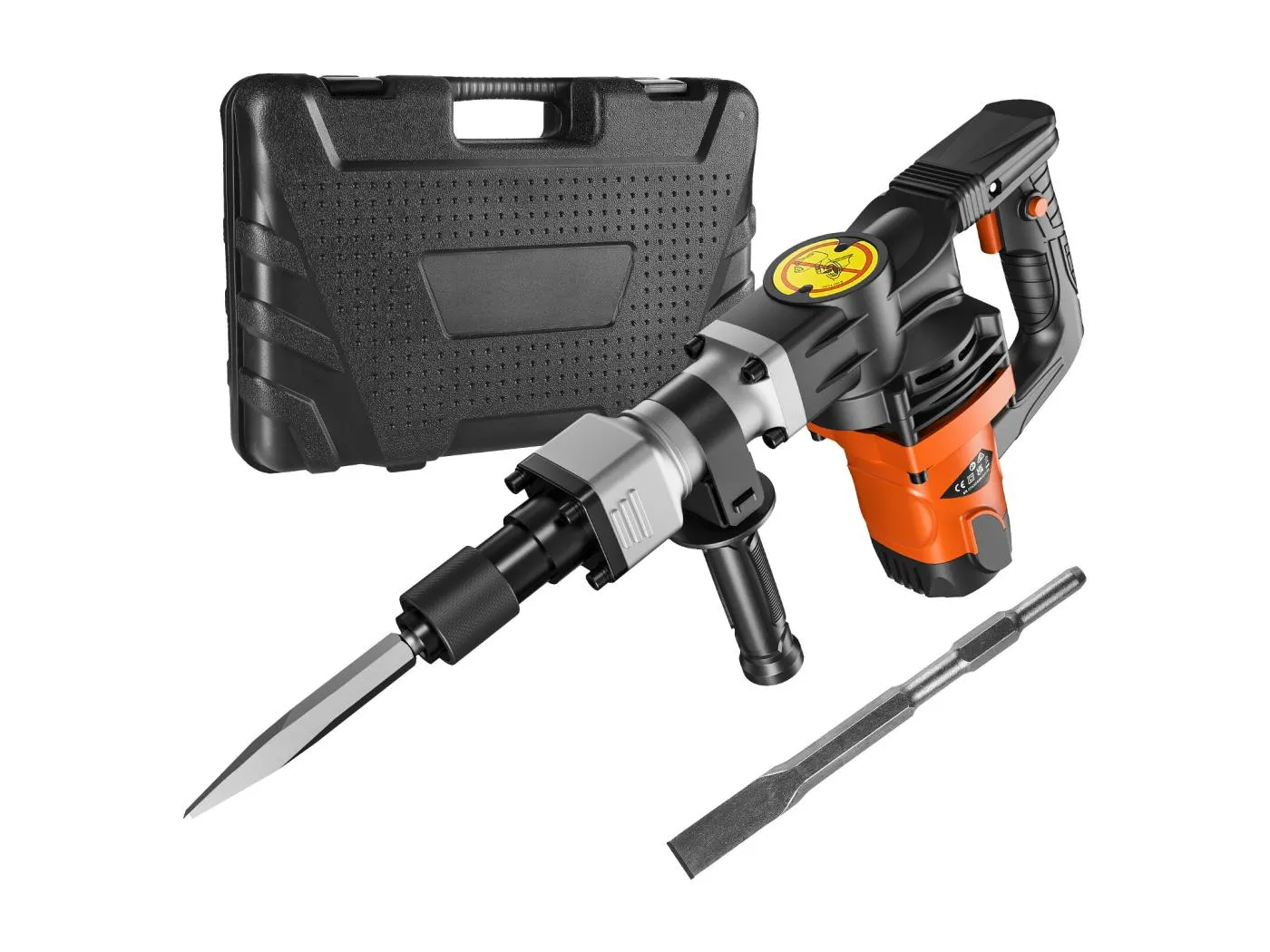 Abbruchhammer SucceBuy 1400 W Elektrischer Abbruchhammer, Betonbrecher, 2 Meißel