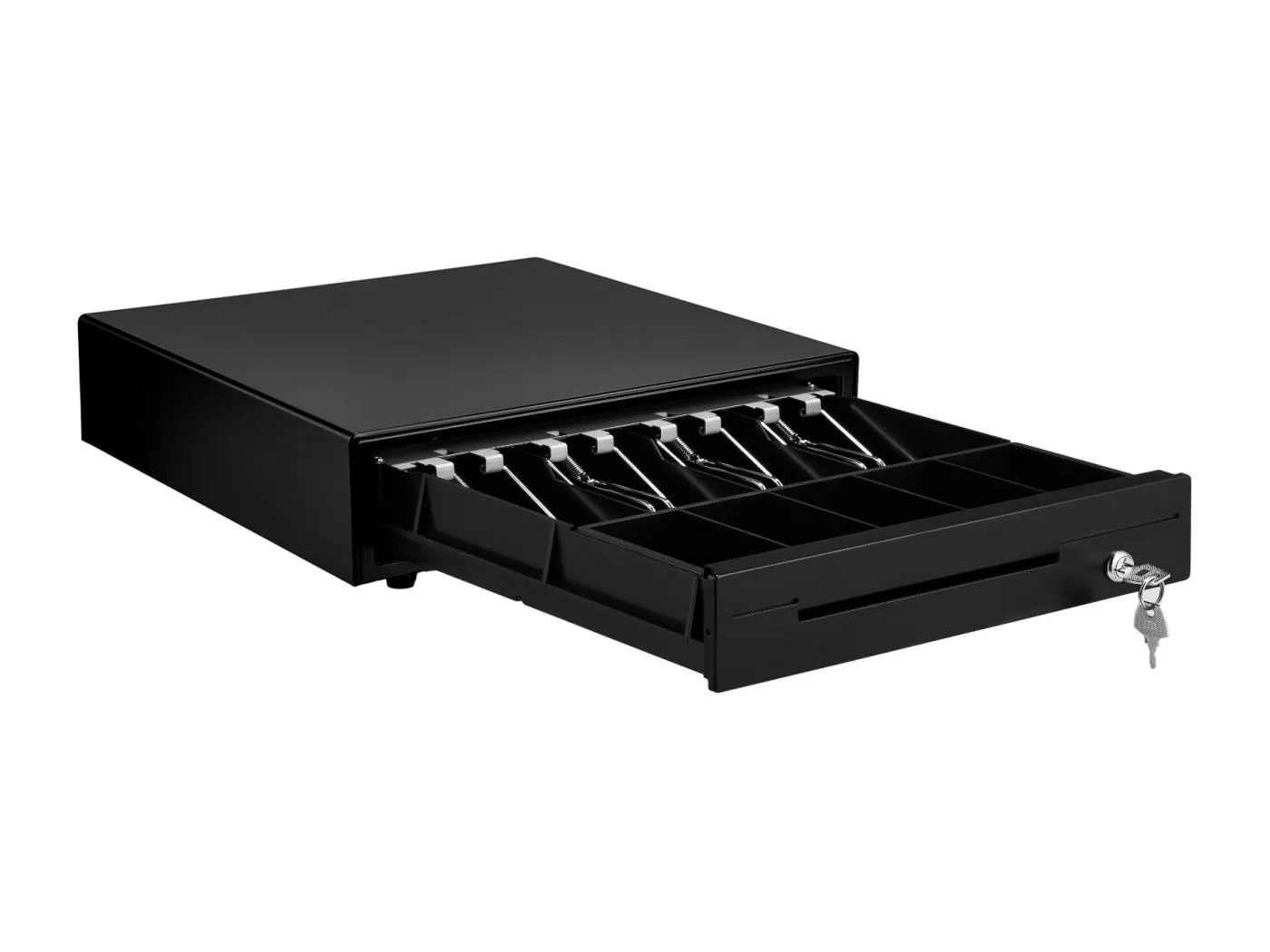 33 cm Kassenschublade für POS-System SucceBuy, 3 Entriegelungsmethoden, RJ11/RJ12