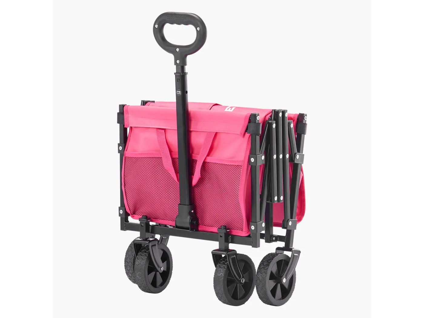 Transportwagen SucceBuy Robuster, Faltbarer Gartenwagen für den Außenbereich, 120 l, 102 kg, Pink