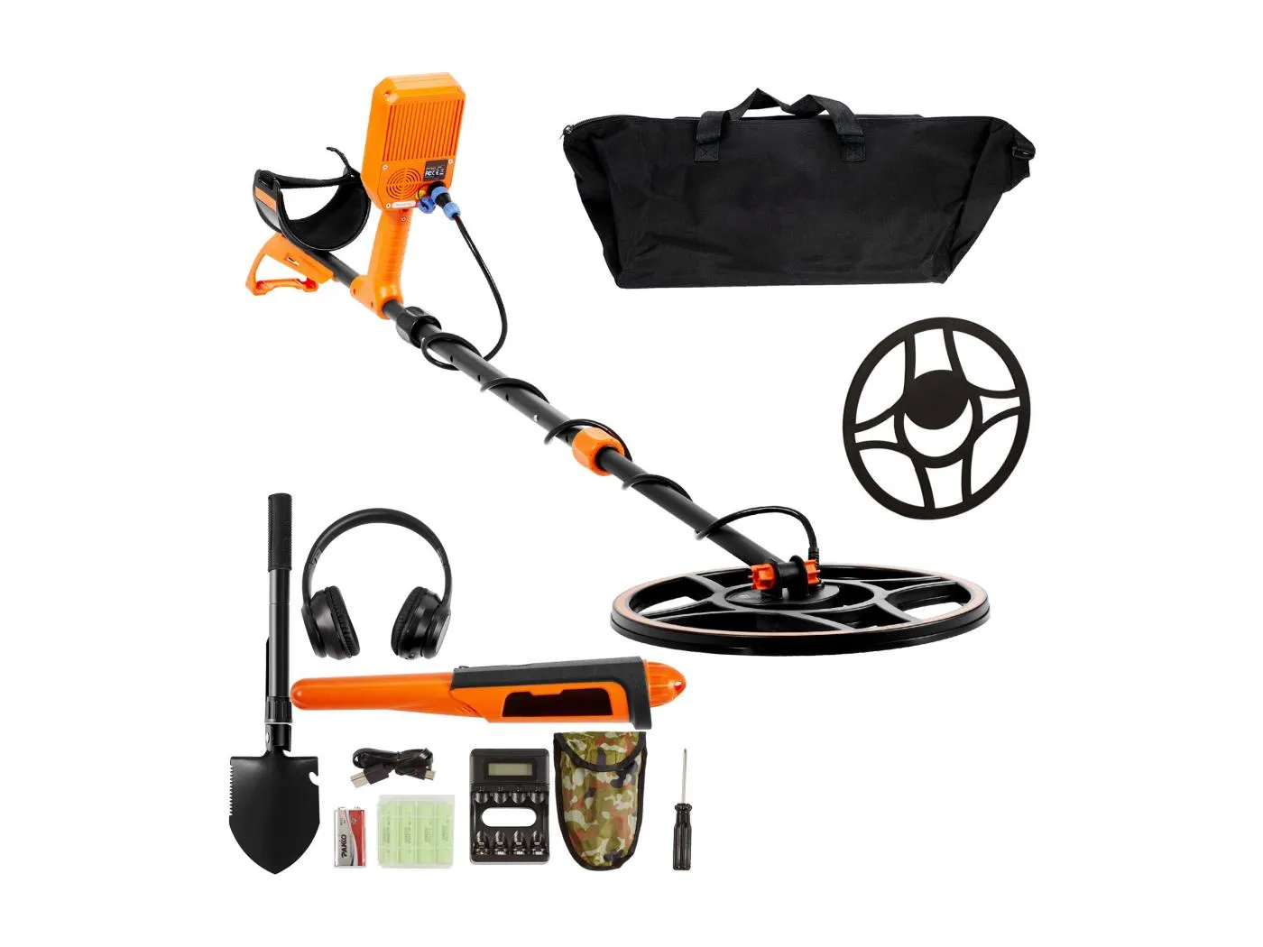 Wasserdichter Metall Detektor SucceBuy, Ladbarer Gold Detektor, 12 Zoll Spule, Profi