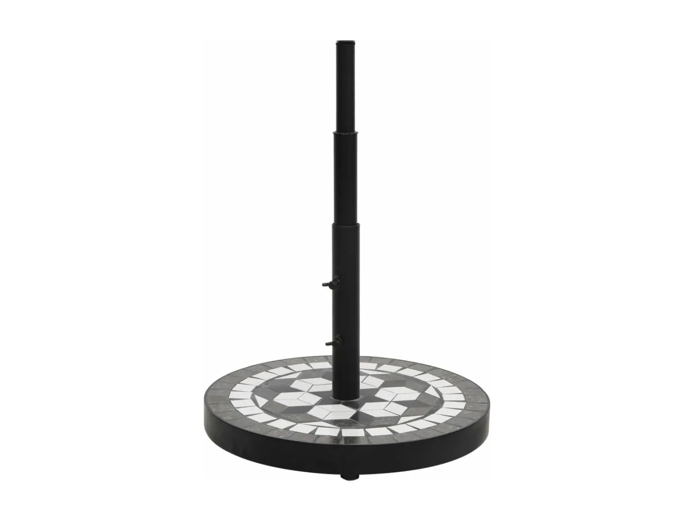 Zoey  Sonnenscrmständer Schwarz und Weiß Rund 12 kg