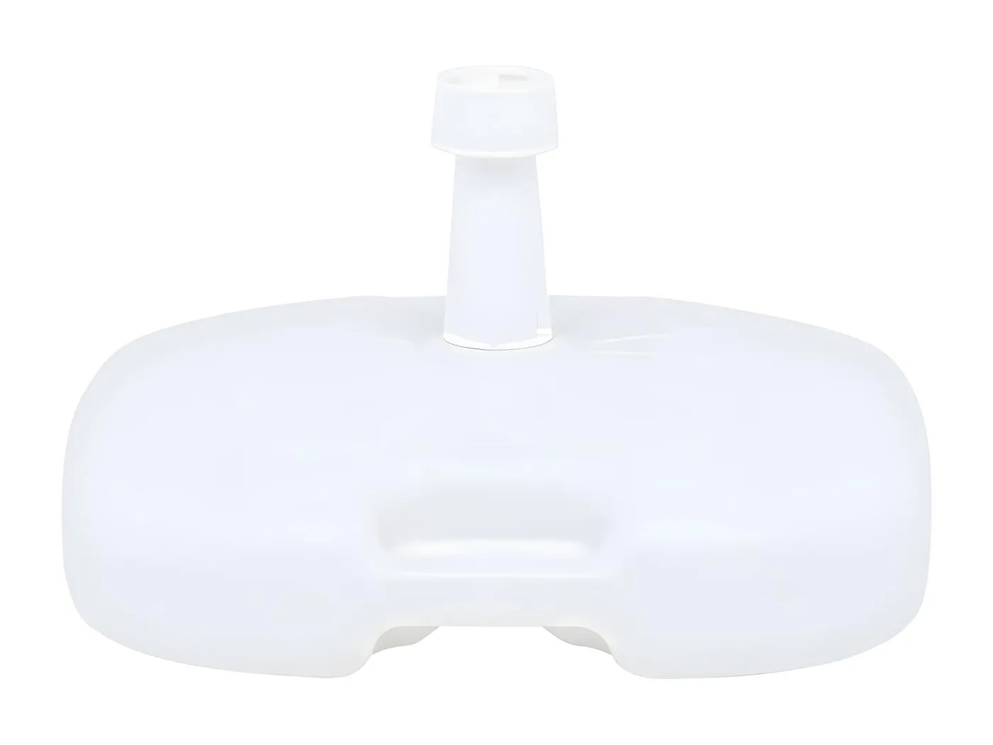 Garden Furniture -  Sonnenscrmständer Sand/Wasser 16 L Weiß Kunststoff