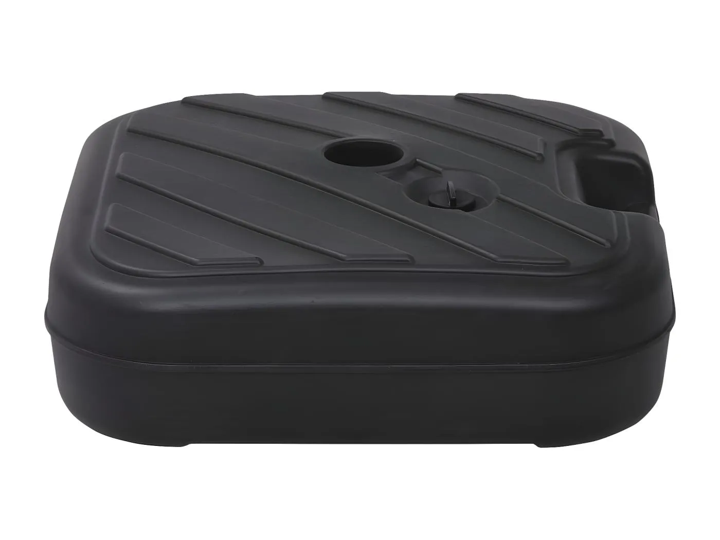 Garden Furniture -  Sonnenscrmständer Sand/Wasser 24 L Schwarz