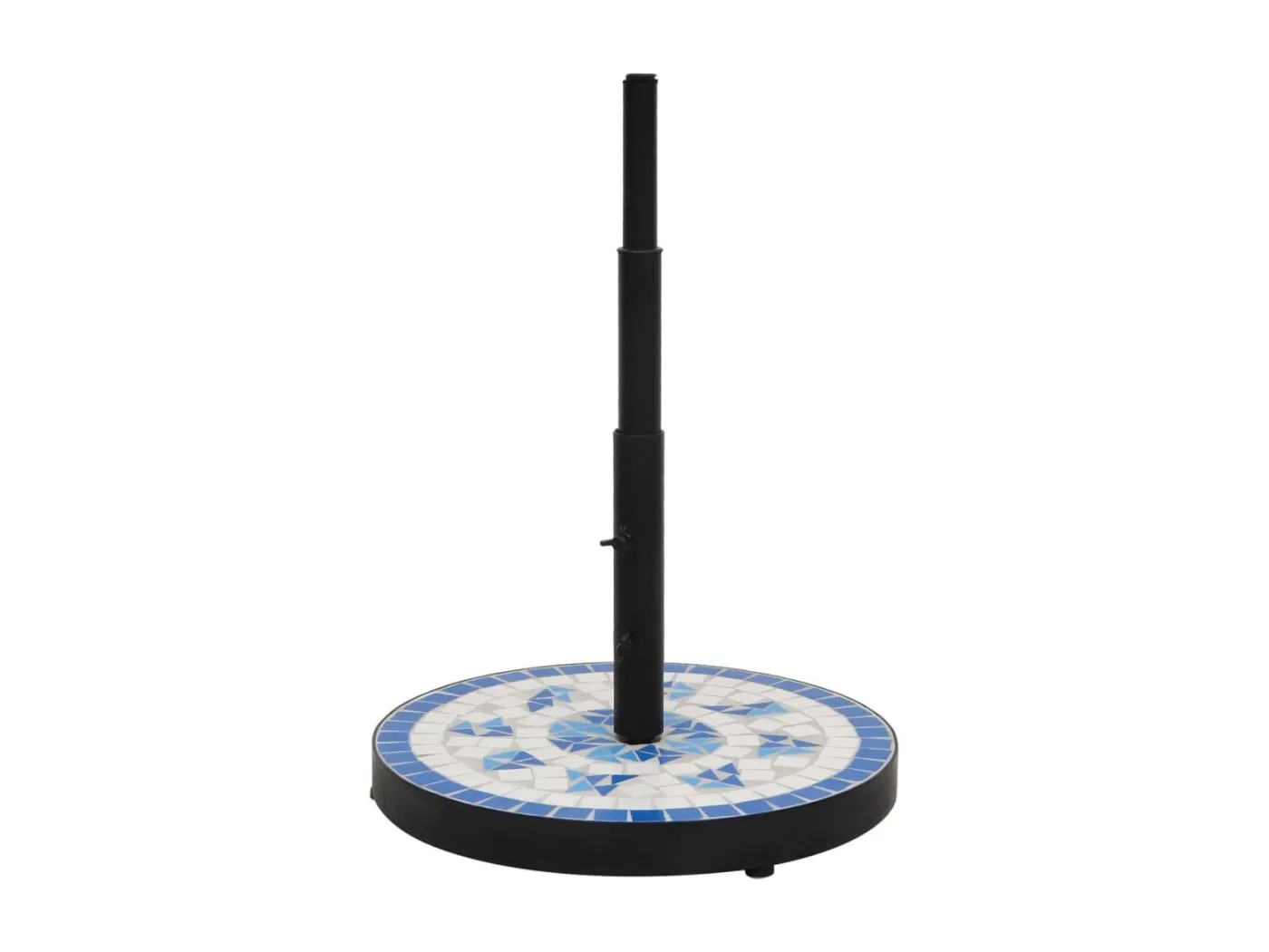 Zoey  Sonnenscrmständer Blau und Weiß Rund 12 kg