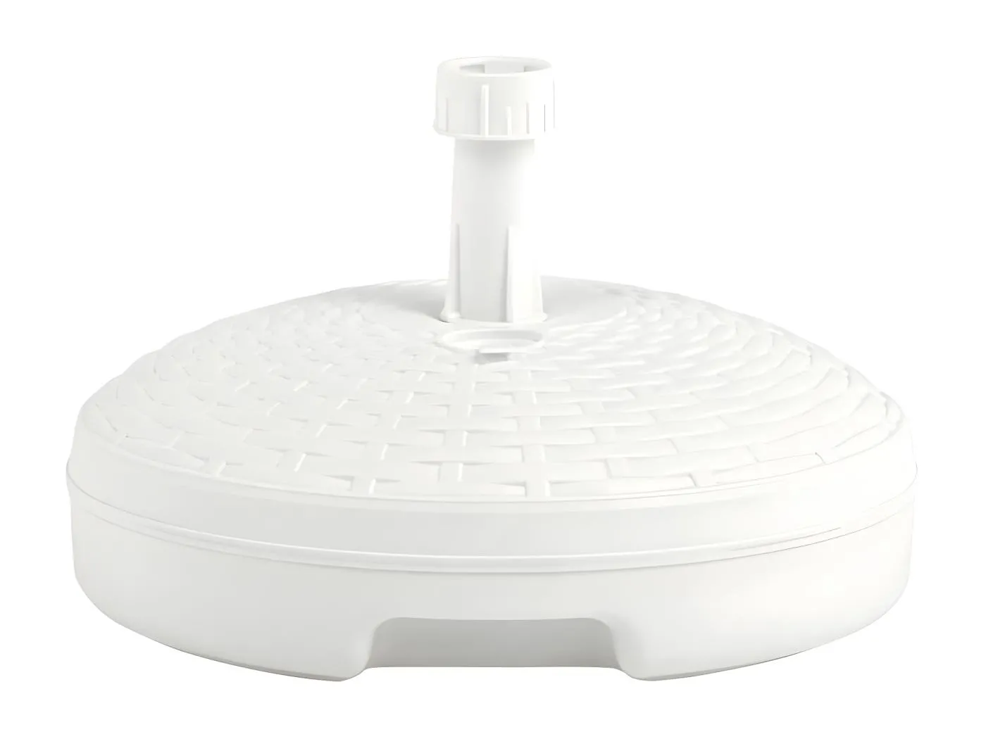 Dewey Sonnenscrmständer Sand/Wasser 20 L Weiß Kunststoff Rattan