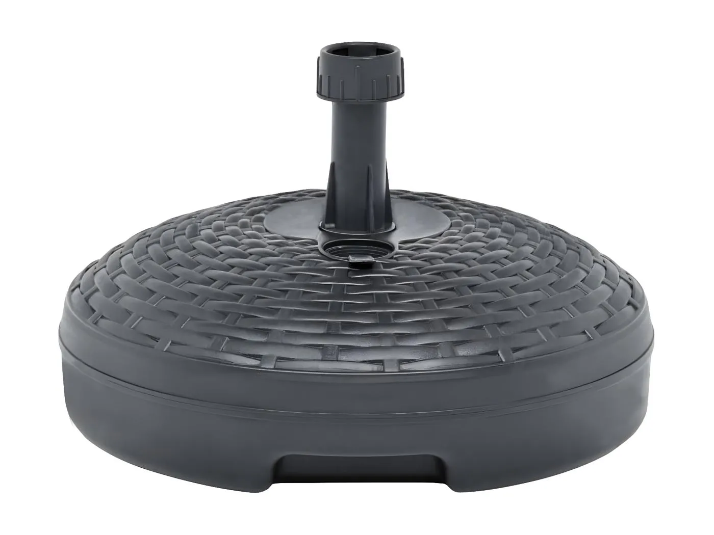 Dewey Sonnenscrmständer Sand/Wasser 20L Anthrazit Kunststoff Rattan