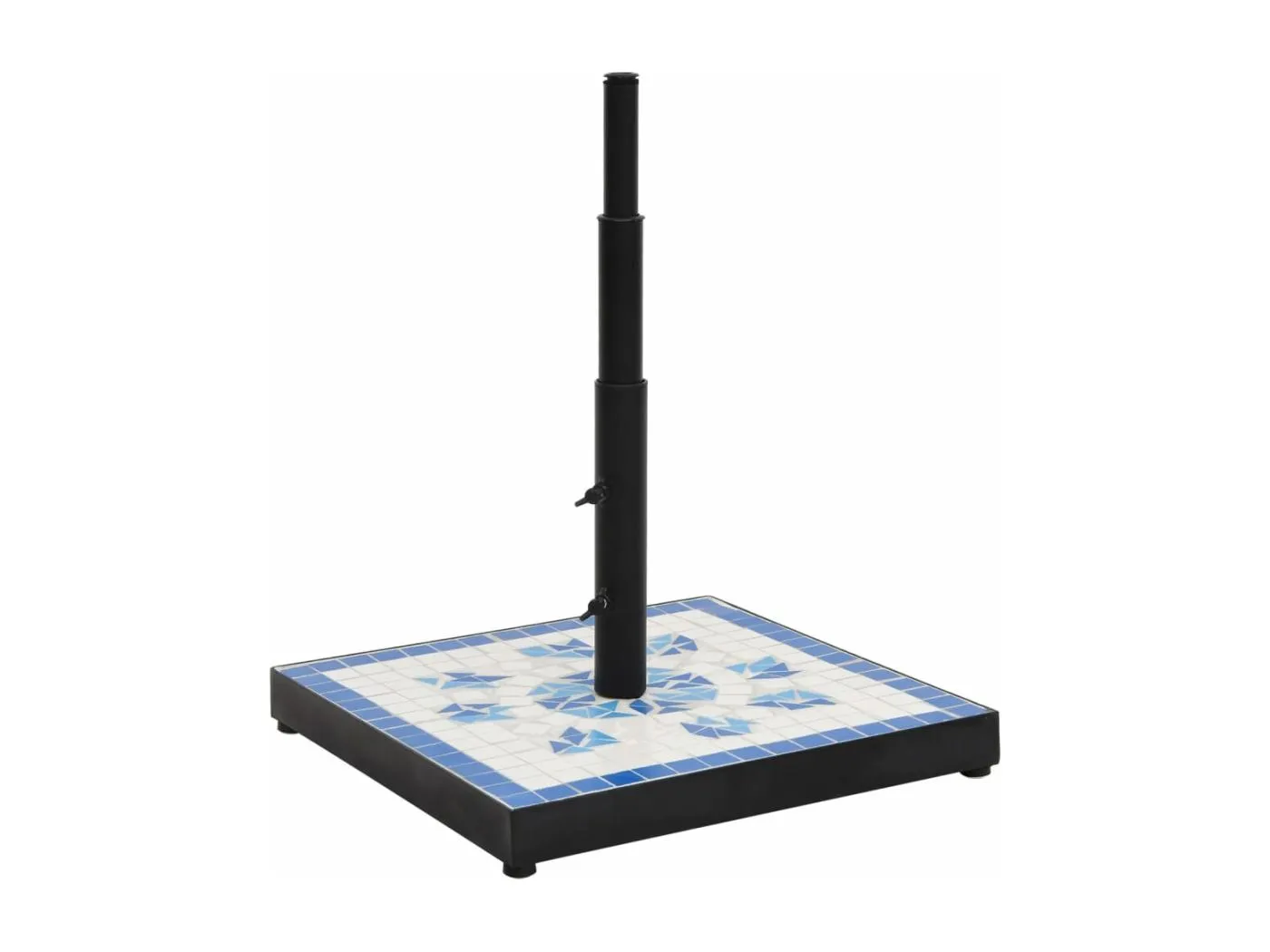 Zoey  Sonnenscrmständer Blau und Weiß Quadratisch 12 kg