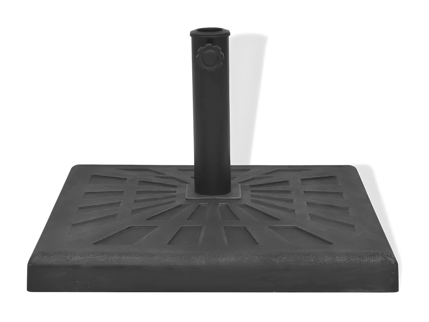 Gudrid  Sonnenscrmständer Quadratisch Schwarz 12 kg