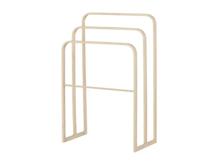 Drammen Garderobenständer für Handtücher, 3 Kleiderstangen whitewash.