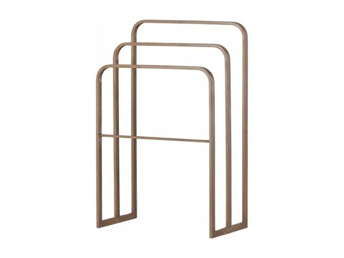 Drammen Garderobenständer für Handtücher, 3 Kleiderstangen mocca.