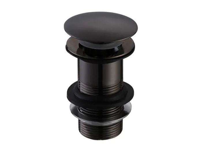 Ablaufventil mattschwarz für Waschtische ohne Überlauf