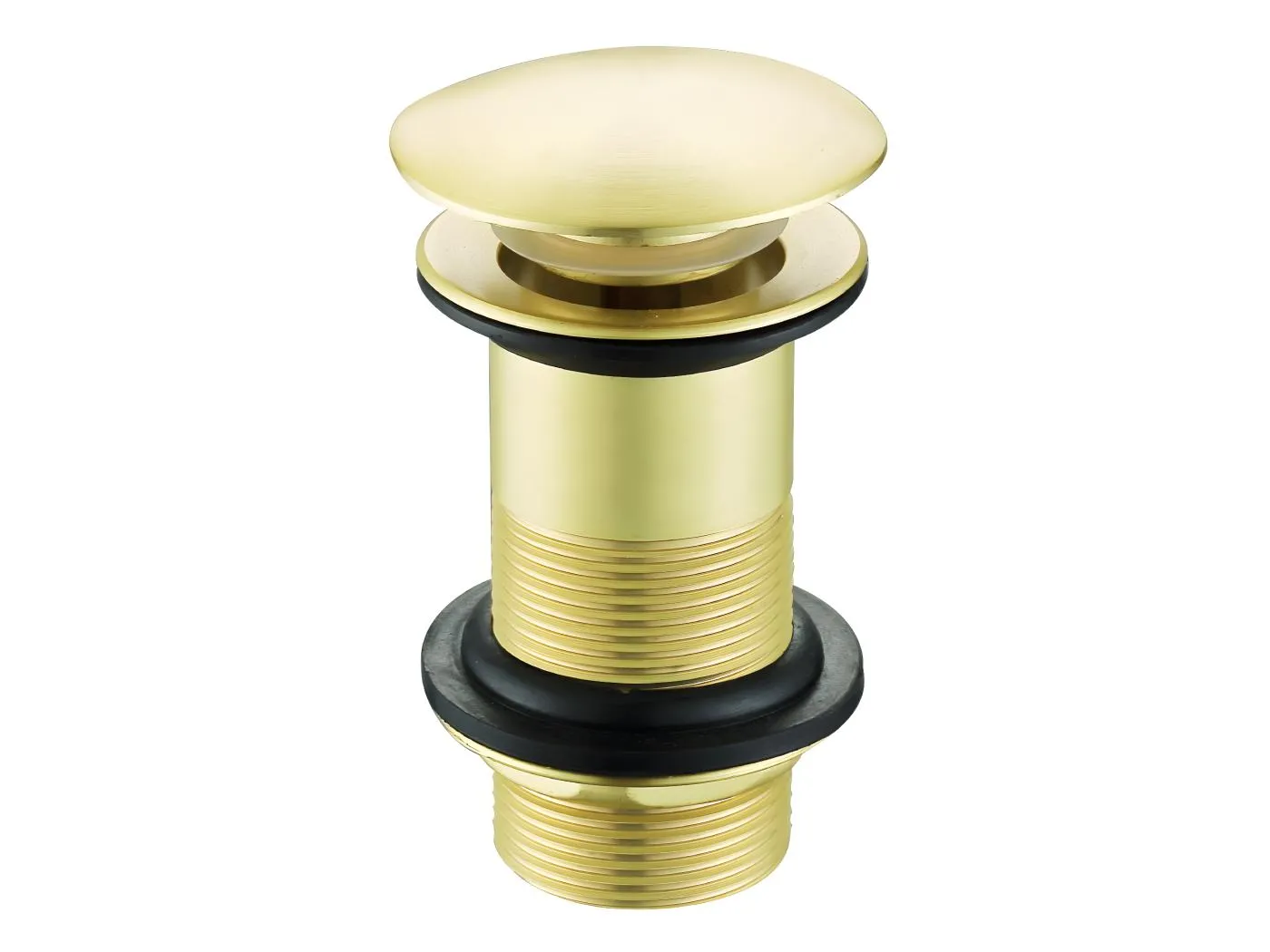 Ablaufventil für Waschbecken ohne Überlauf gold