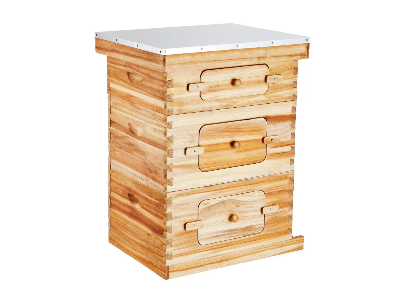 Bienenstock-Kit SucceBuy Langstroth 20 Tiefe Rahmen und 10 Mittelrahmen mit Acrylfenstern