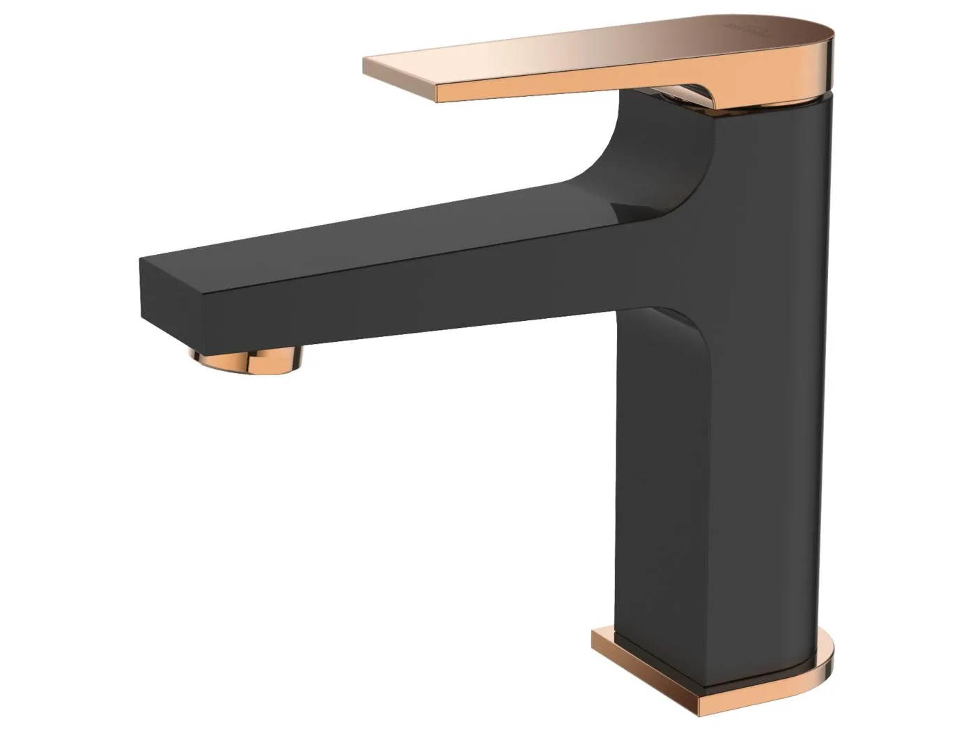 Waschtischarmatur Schwarz Gold Einhebelmischer Midnight