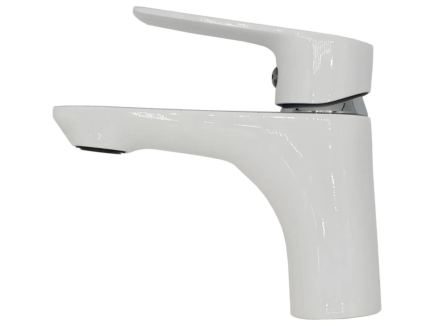 Waschtischarmatur Weiß Einhebelmischer Dokos