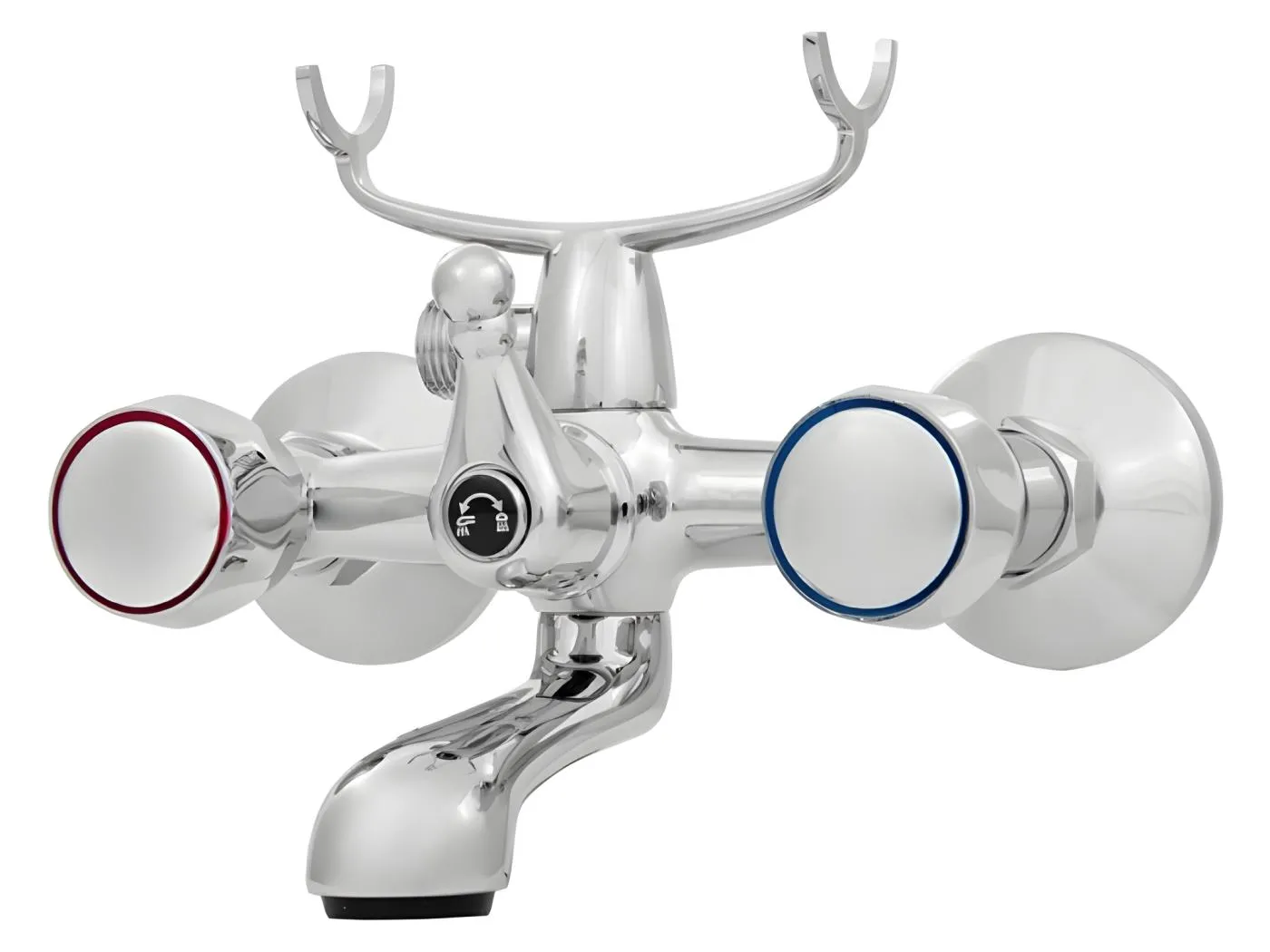 Badewannenarmatur Chrom Wandarmatur Klassisch