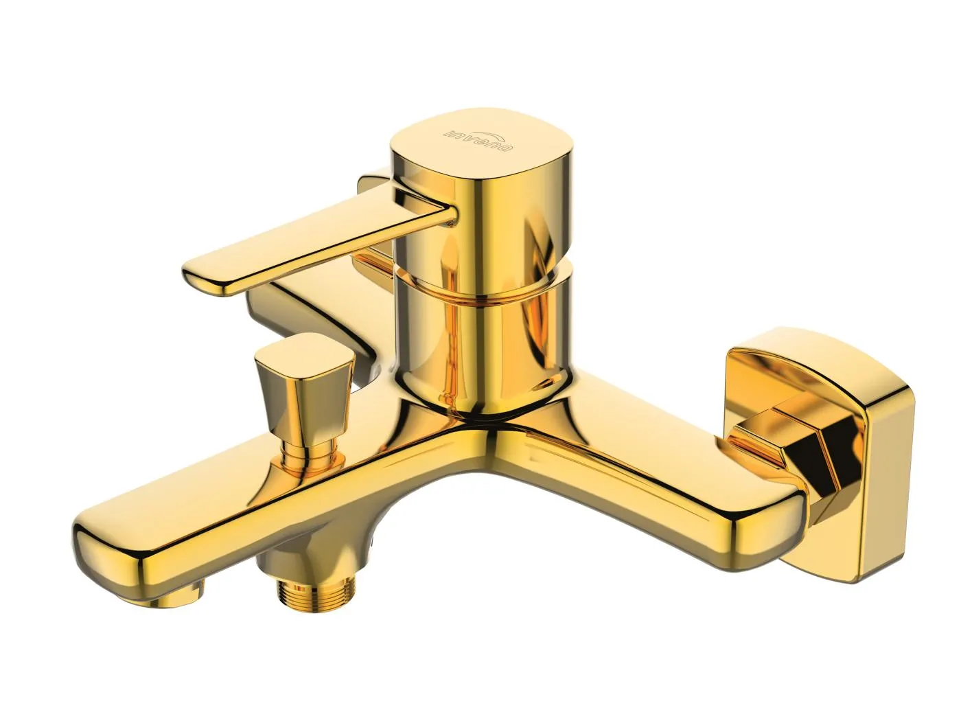 Badewannenarmatur Gold Wandarmatur Einhebelmischer Glamour