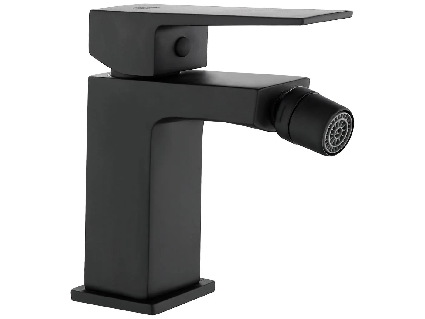 Bidetarmatur Schwarz Einhebelmischer Paros