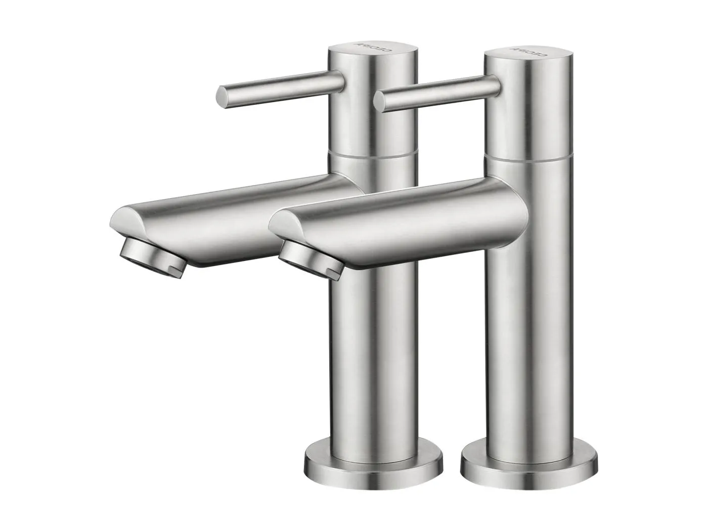 Cecipa max 2-teiliges Handwaschbecken-Wasserhahn, gebürsteter Kaltwasserhahn, mit austauschbarem Luftsprudler, EU-Modell