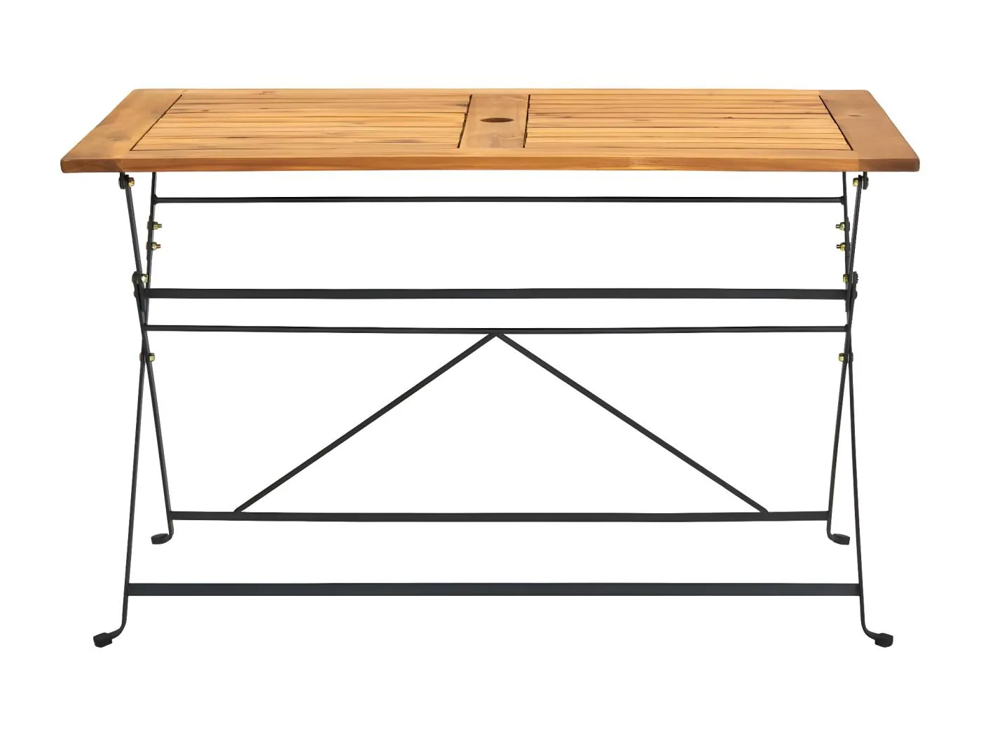 Veli Klappbarer Gartentisch 120x70x74 cm Massivholz Akazie