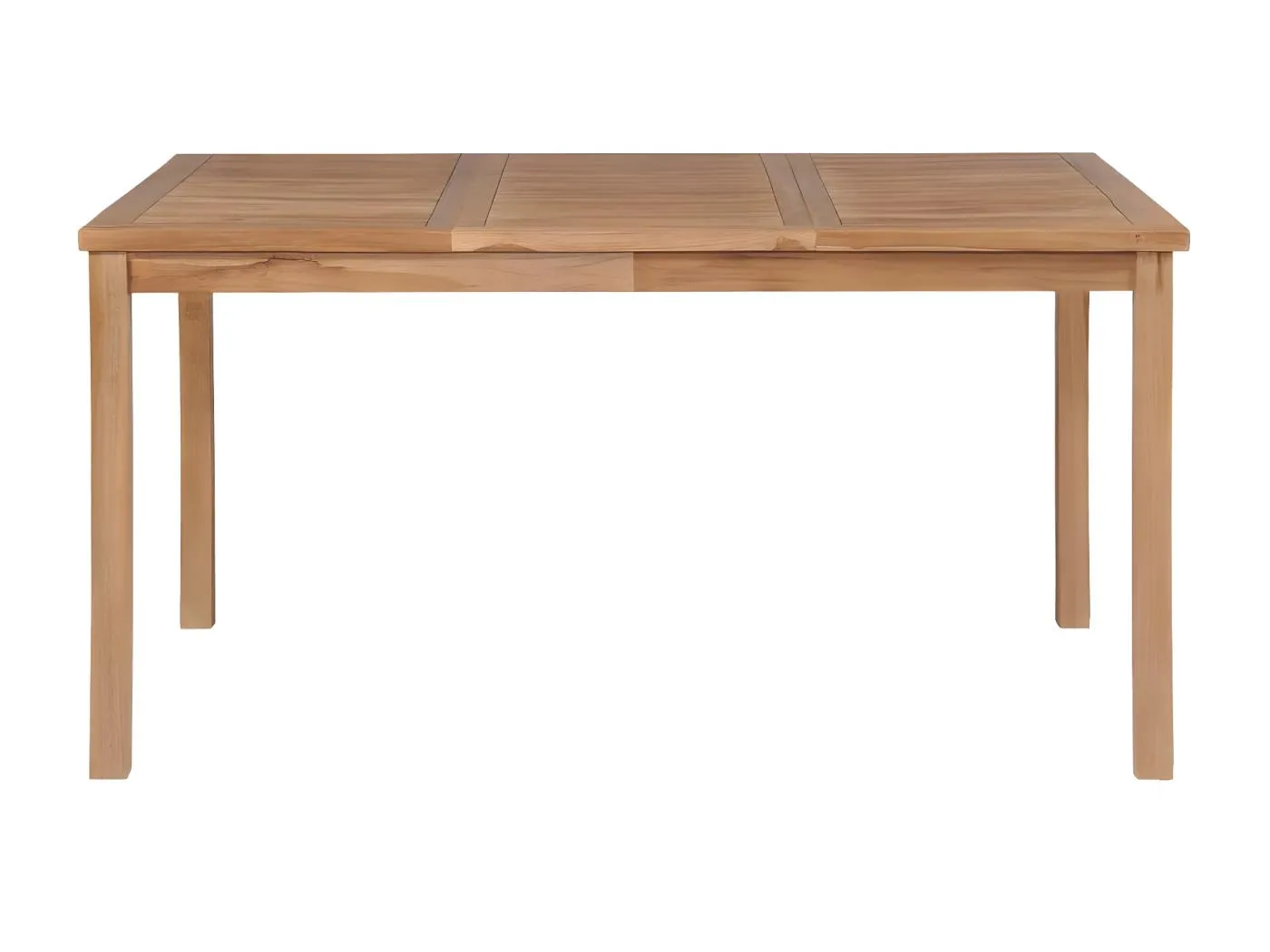 Yvlen  Gartentisch 150x90x77 cm Massivholz Teak