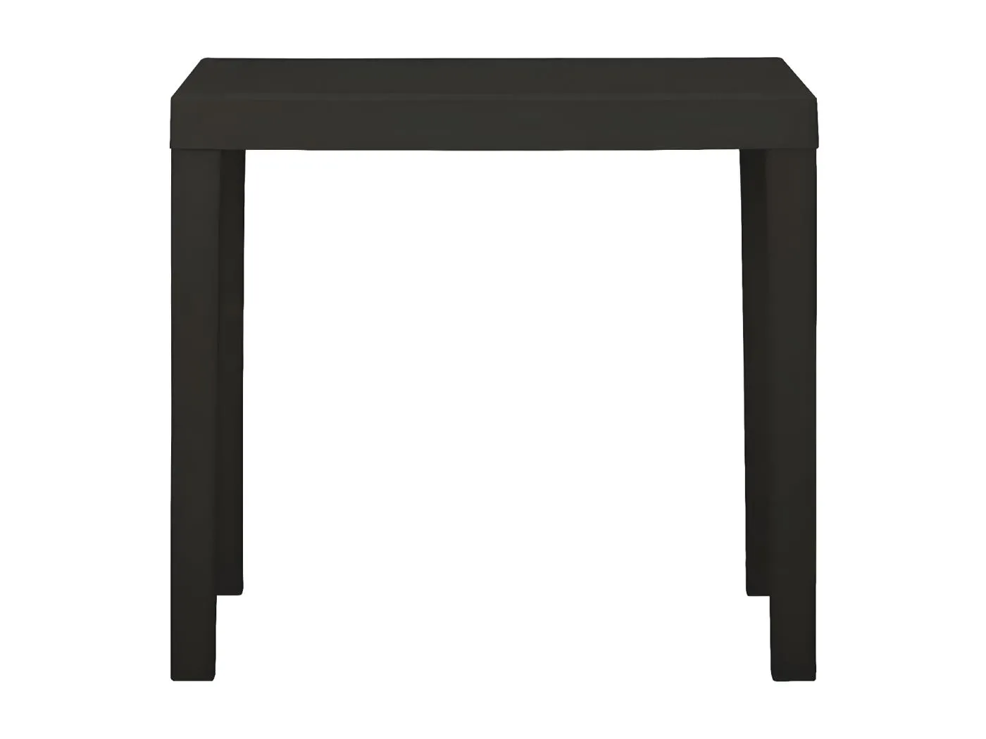 Garden Furniture -  Gartentisch Anthrazit 79x65x72 cm Kunststoff