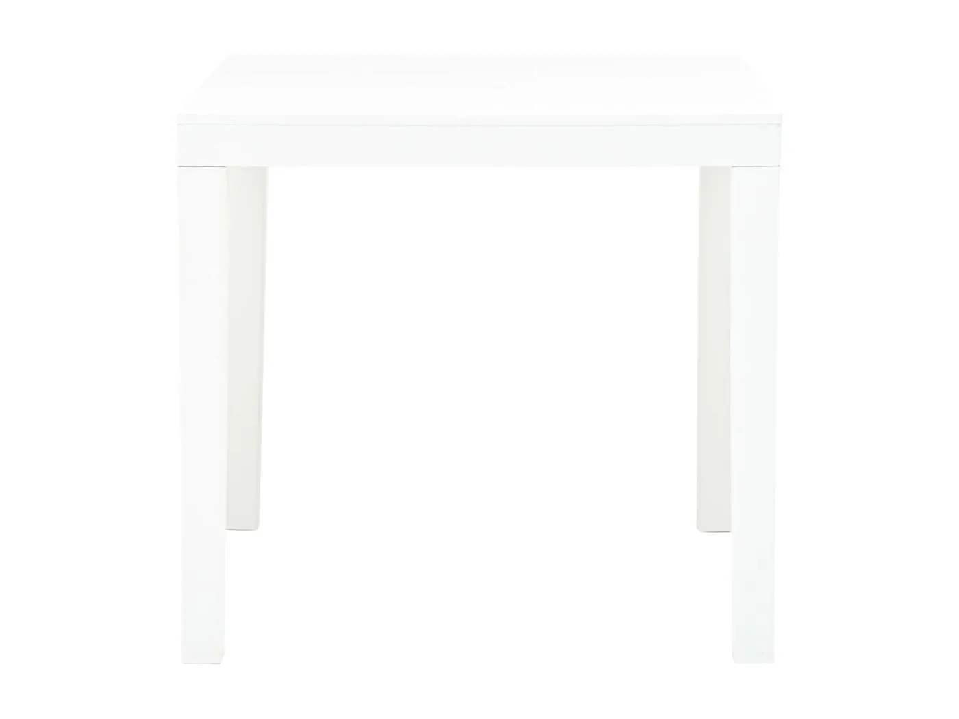 Jean-Fabrice Gartentisch Weiß 78x78x72 cm Kunststoff