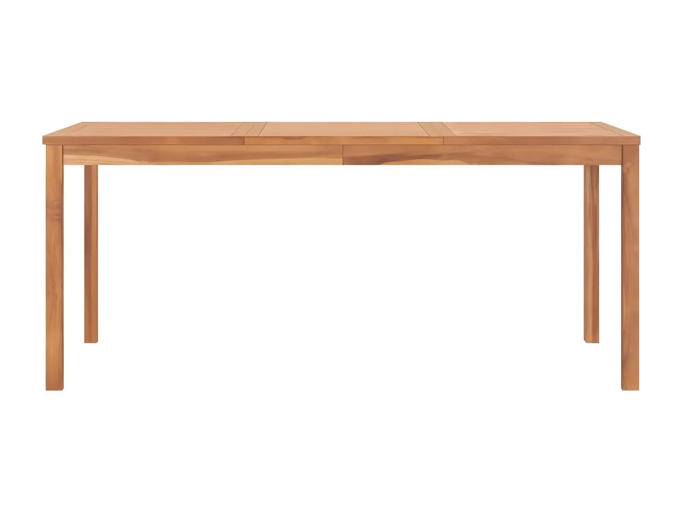Yvlen  Garten-Esstisch 180x90x77 cm Massivholz Teak