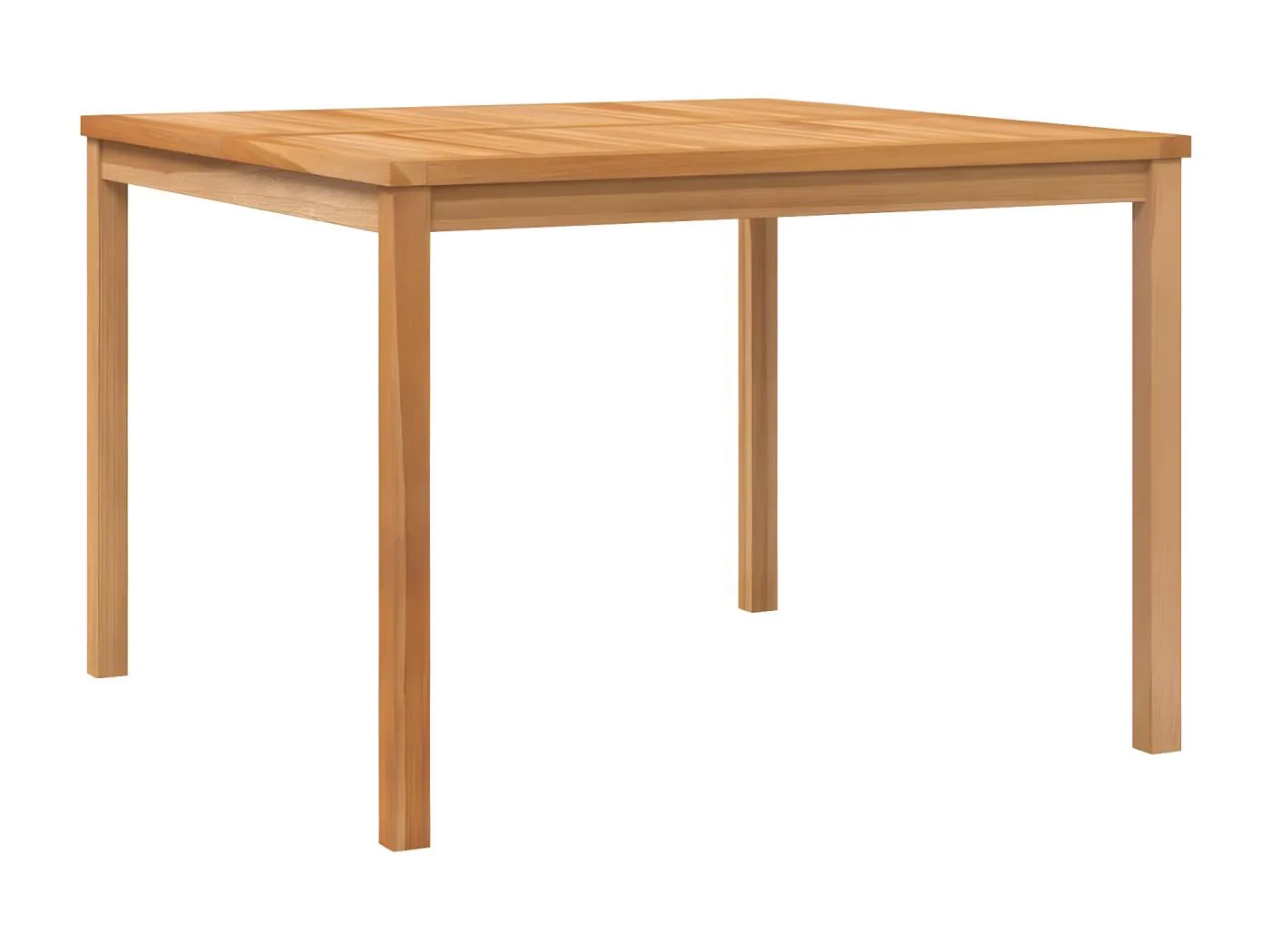 Yvlen  Garten-Esstisch 110x110x77 cm Massivholz Teak