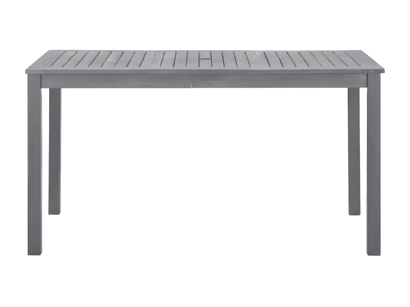 Mordric  Gartentisch Grau 140x80x74 cm Massivholz Akazie