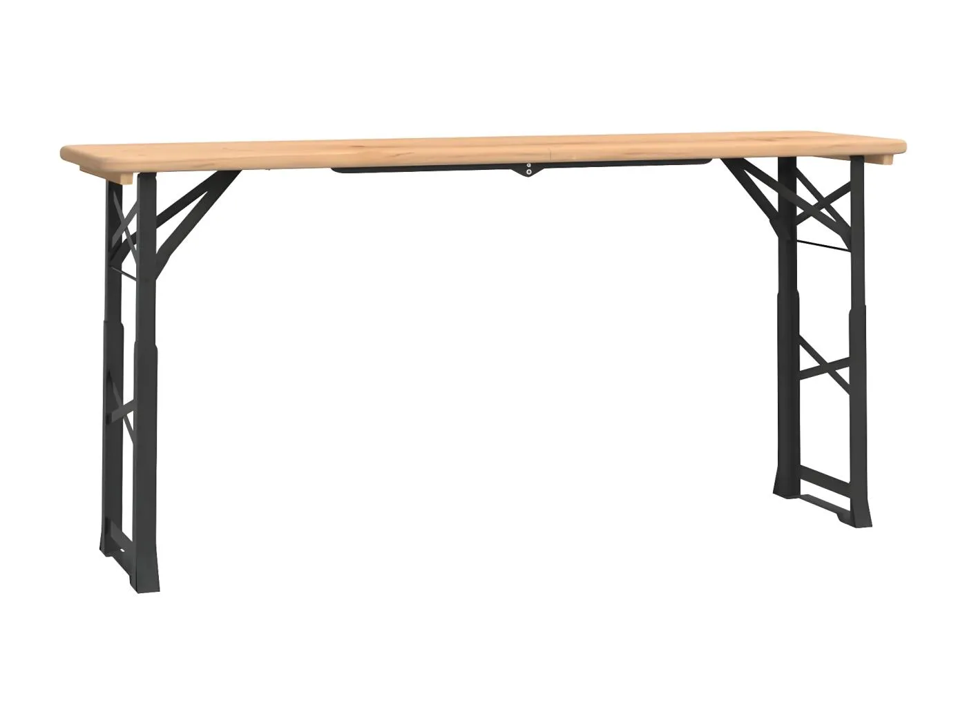 Garden Furniture -  Biertisch Klappbar 170x50x75/105 cm Massivholz Tanne