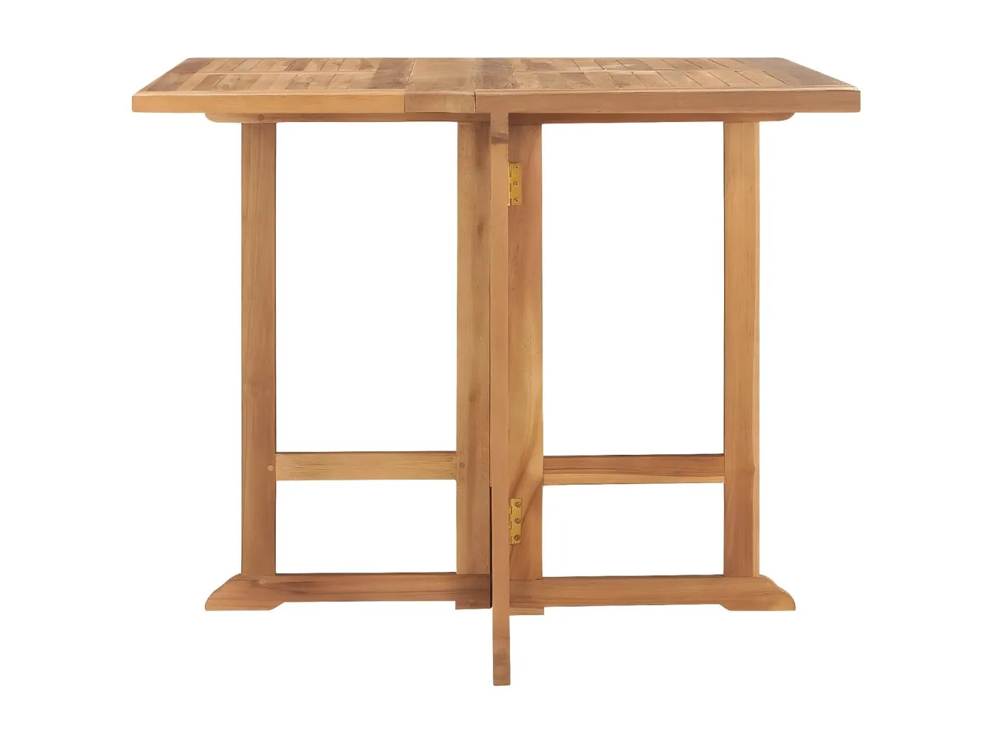 Marie-Lise Klappbarer Garten-Esstisch 90x90x75 cm Massivholz Teak