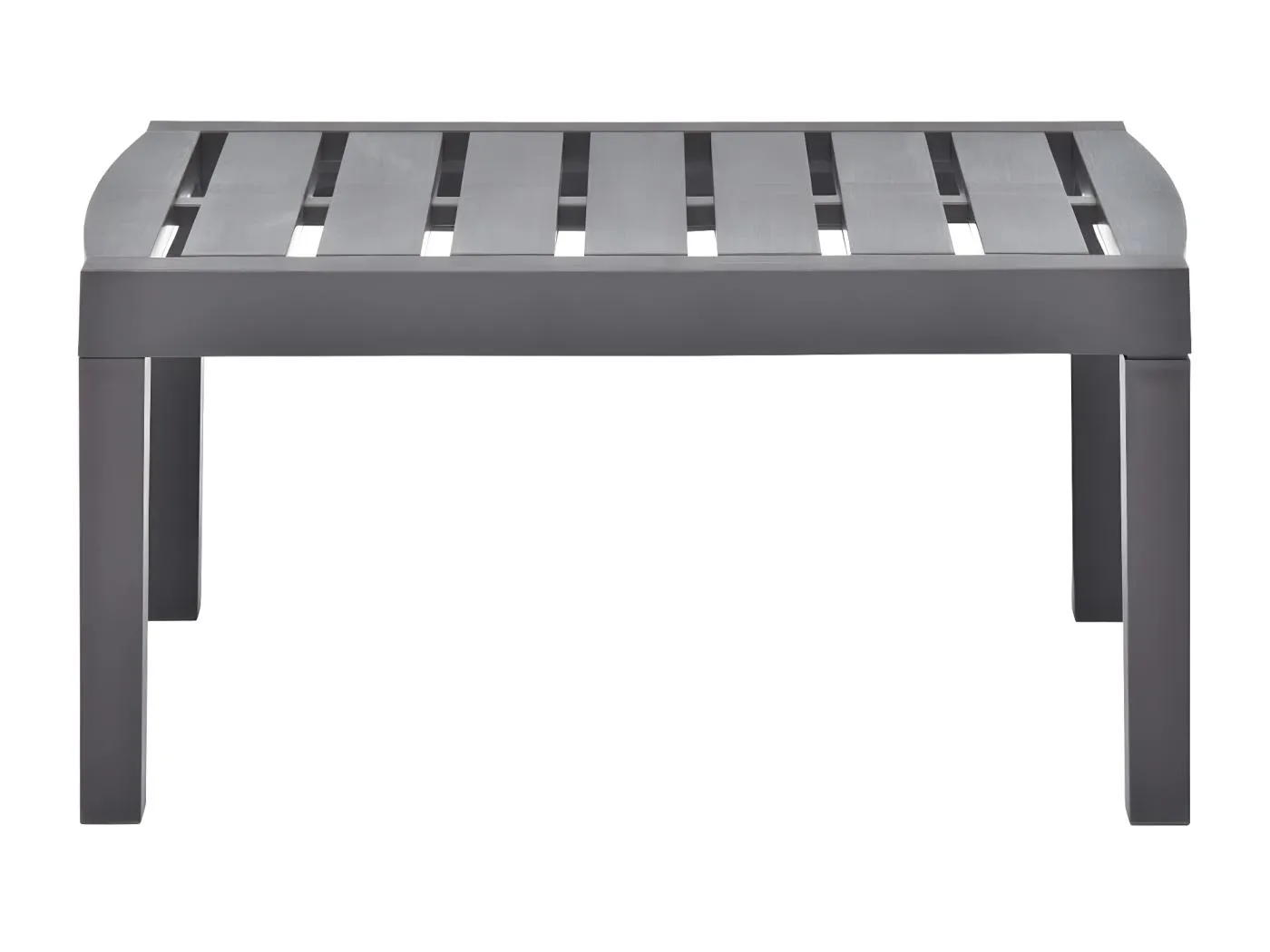 Claire-Odélie  Gartentisch Mokka 78x55x38 cm Kunststoff