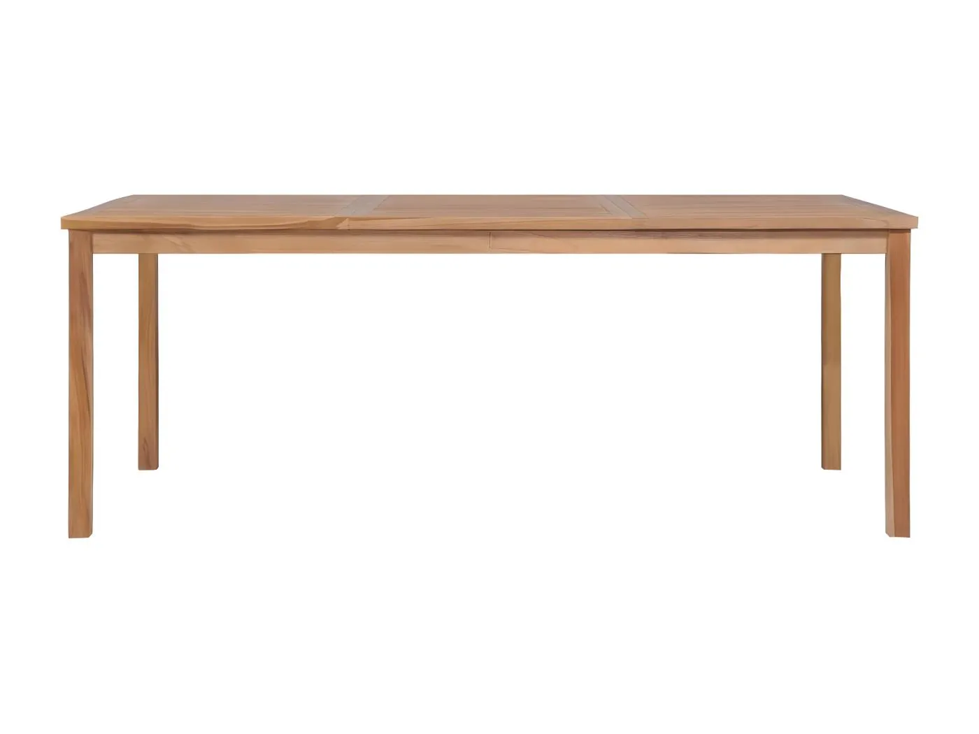 Yvlen  Gartentisch 200x100x77 cm Massivholz Teak