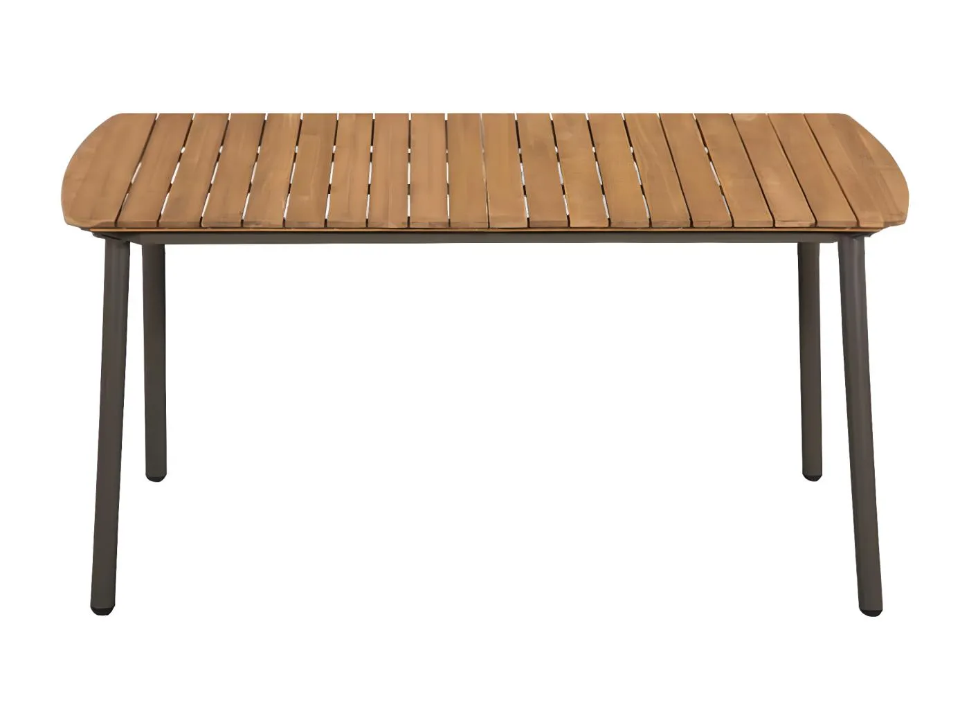 Hallord  Couchtisch 150x90x72 cm Massivholz Akazie und Stahl