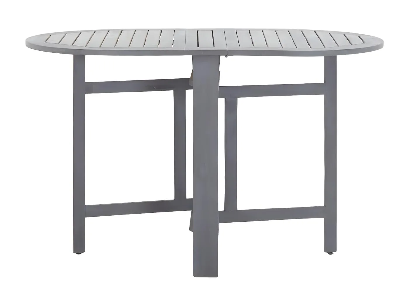 Garden Furniture -  Gartentisch Grau 120x70x74 cm Massivholz Akazie