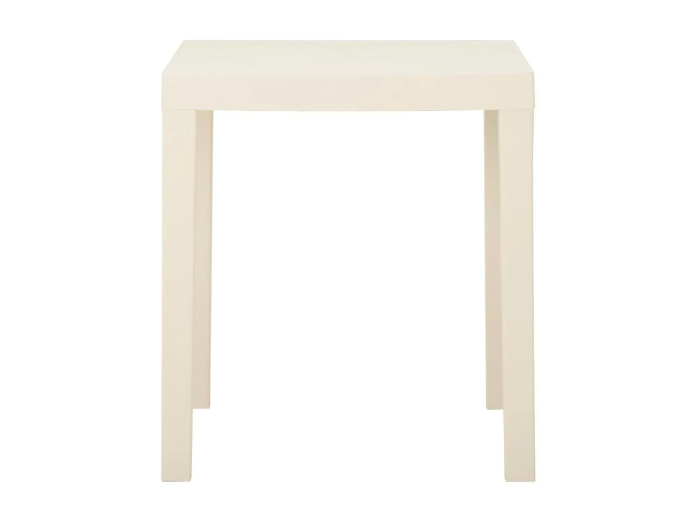 Blankenberge  Gartentisch Weiß 79x65x72 cm Kunststoff