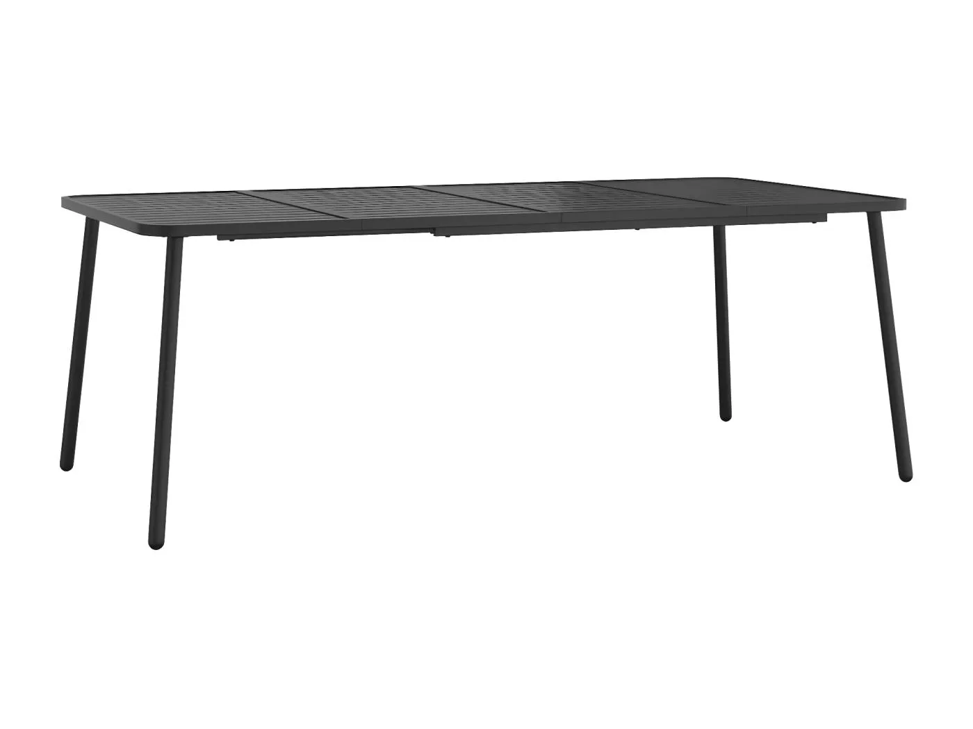 Fairbanks Gartentisch Anthrazit 200x100x71 cm Stahl