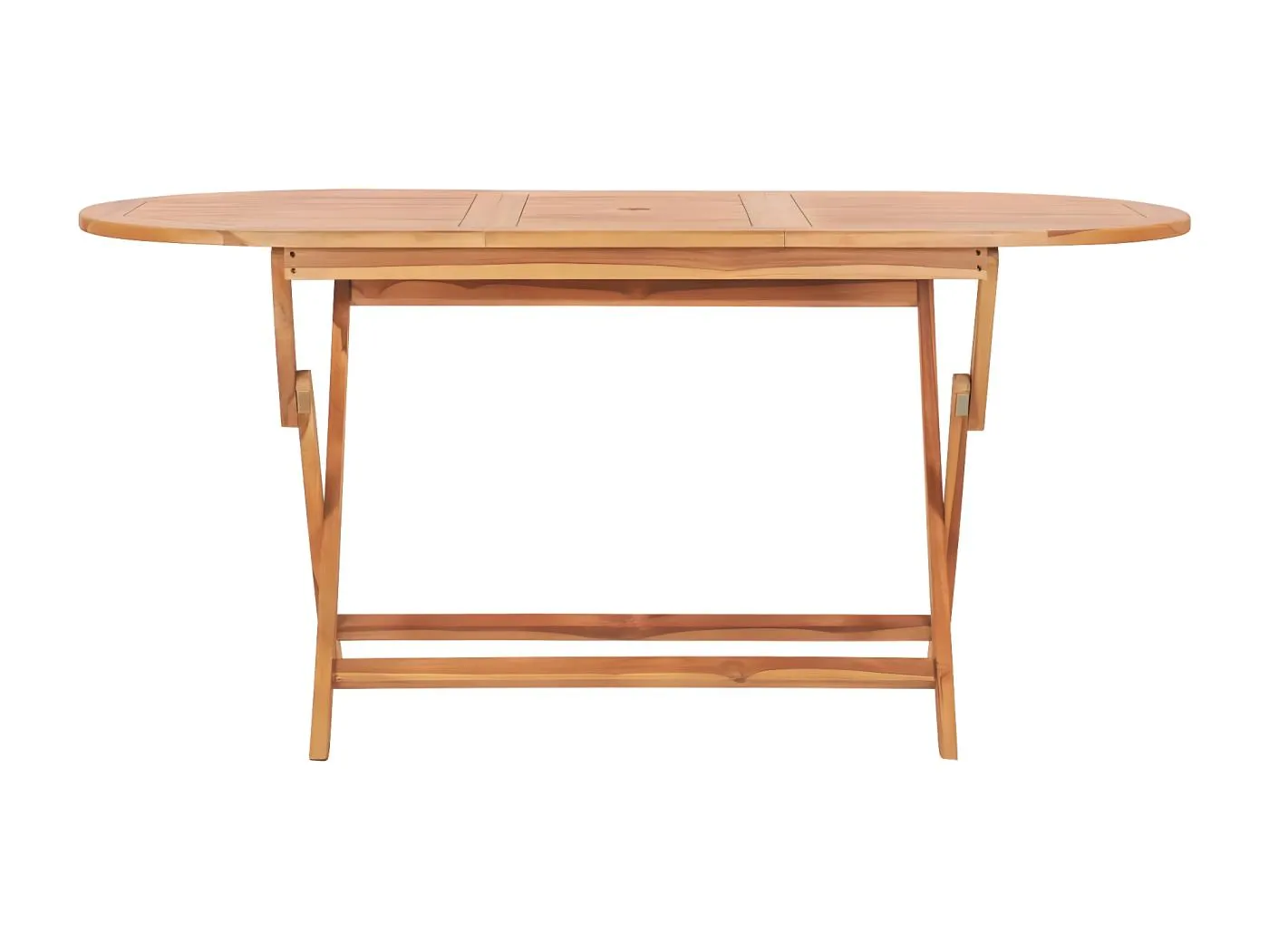 Garden Furniture -  Gartentisch Klappbar 160×80×75 cm Massivholz Teak